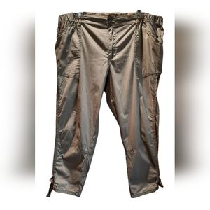 Democracy Pants Womans 16 Tan Cropped Lightweight Comfort Stretch